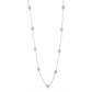 14 Karat White Gold 2 Carat Diamonds by the Yard Necklace