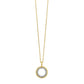 1/20 Ctw Diamond Circle Pendant in 14 Karat Yellow Gold