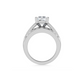 1 3/4 Ctw Princess Lab Grown Diamond Engagement Ring in White Gold