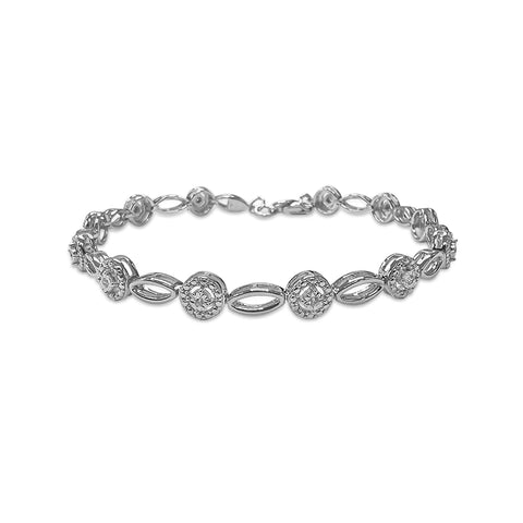 1/10 Ctw Diamond Fashion Bracelet in Sterling Silver