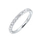 1/3 Ctw Daphne Diamond Wedding Band in 14 Karat White Gold