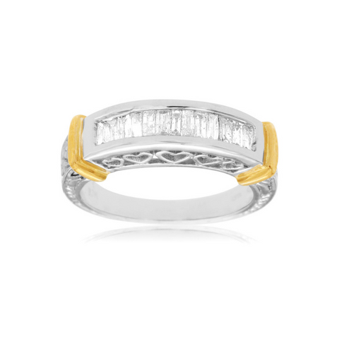 1/2 Carat Baguette Diamond Band