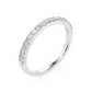 1/4 Ctw Classic Shared Prong Diamond Wedding Band in 14 Karat White Gold