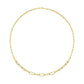 1/2 Ctw Diamond Paperclip Necklace in 14 Karat Yellow Gold