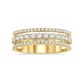 Three Row Diamond Fashion Band