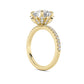 Above Love Star Lab Grown Diamond Engagement Ring in Yellow Gold (2 7/8 Ctw)