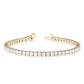 15 Ctw Lab Grown Diamond Tennis Bracelet in 14 Karat Yellow Gold