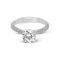 18 Karat White Gold Simon G. 5/8 Carat Pave Diamond Engagement Ring Setting