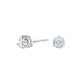 1/2 Ctw Daphne Diamond Round Diamond Stud Earrings in 14 Karat White Gold