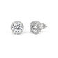 Above Love Star Lab Grown Diamond Halo Earrings in White Gold (2 3/8 Ctw)