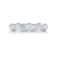 Platinum JB Star 1 3/4 Carat Round and Straight Baguette Diamond Wedding Band