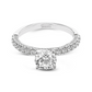 18 Karat White Gold Simon G. 1/2 Carat Round Diamond Engagement Ring Setting