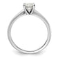 3/4 Carat Round Lab Grown Diamond Solitaire Engagement Ring in 14 Karat White Gold