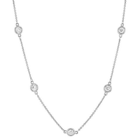 2 3/5 Carat Diamond by the Yard Necklace