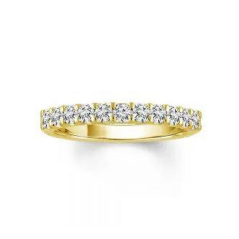 1/2 Ctw Diamond Wedding Band in 14 Karat Yellow Gold