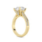 Above Love Star Lab Grown Diamond Engagement Ring in Yellow Gold (3 1/2 Ctw)