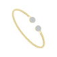 1/2 Ctw Multi Stone Flexible Diamond Bangle Bracelet in 14 Karat Yellow Gold