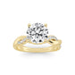 Above Love Star Lab Grown Diamond Engagement Ring in Yellow Gold (2 1/3 Ctw)