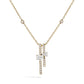 Robert Irwin Couture Paradox 2-Row Balancing Act Diamond Necklace