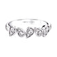 Love Story 3/8 Ctw Bezel Set Diamond Band in 14 Karat White Gold