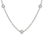 14 Karat White Gold 1 1/2 Carat Diamonds by the Yard Necklace