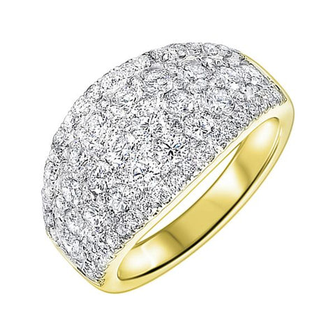 2 1/4 Ctw Diamond Fashion Ring in 14 Karat Yellow Gold