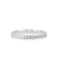 1/4 Ctw Classic Channel Set Diamond Wedding Band in 14 Karat White Gold