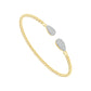 1/2 Ctw Flexible Diamond Bangle Bracelet in Yellow Gold