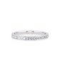 1/7 Ctw Classic Channel Set Diamond Wedding Band in 14 Karat White Gold