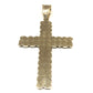 10k Yellow Gold Cross Charm Pendant