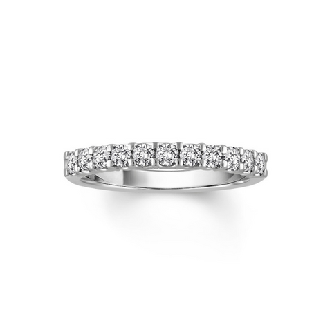 14 Karat White Gold 1/2 Carat Diamond Wedding Band