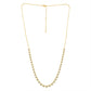 5/8 Ctw Bezel Set Diamond Necklace in Yellow Gold