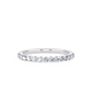 1/4 Ctw Classic Single Prong Diamond Wedding Band in 14 Karat White Gold