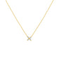 Diamond Flower Pendant in 14 Karat Yellow Gold