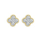 1 1/2 Ctw Diamond Earrings in 10 Karat Yellow Gold