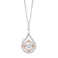 Rhythm of Love Sterling Silver and CZ Pendant