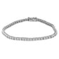 2 Ctw Lab Grown Diamond Illusion Tennis Bracelet in Sterling Silver