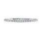 1 Ctw Lab Grown Flexible Diamond Bangle Bracelet in Sterling Silver