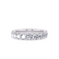 1 Ctw Classic U Prong Diamond Wedding Band in 14 Karat White Gold