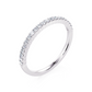 1/7 Ctw Classic Shared Prong Diamond Wedding Band in 14 Karat White Gold