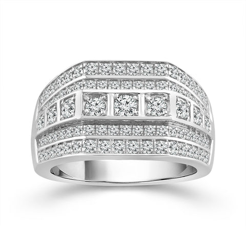 1 1/2 Carat Gents Diamond Fashion Ring