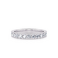 1/2 Ctw Classic Micro Pave Diamond Wedding Band in 14 Karat White Gold