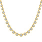 5/8 Ctw Bezel Set Diamond Necklace in Yellow Gold