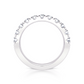 1 Ctw Classic U Prong Diamond Wedding Band in 14 Karat White Gold