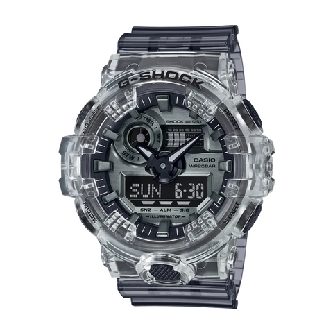 G-SHOCK Analog-Digital Semi-Transparent Gray Men's Watch GA700SK-1A