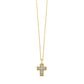 1/20 Ctw Diamond Cross Pendant in 14 Karat Yellow Gold