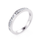 1/3 Ctw Classic Channel Set Diamond Wedding Band in 14 Karat White Gold