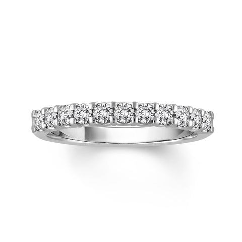 14 Karat White Gold 1/3 Carat Diamond Wedding Band