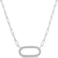 Paper Clip Diamond Necklace - 1/10 Carat