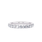 1/2 Ctw Classic Single Prong Diamond Wedding Band in 14 Karat White Gold